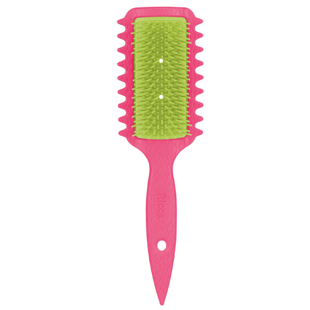 Escova Ricca Flex Fita Curl Rosa – Definição e Finalização dos Cachos
